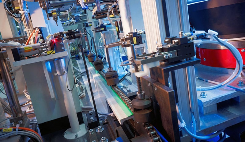 Production line in the A+E Keller plant.