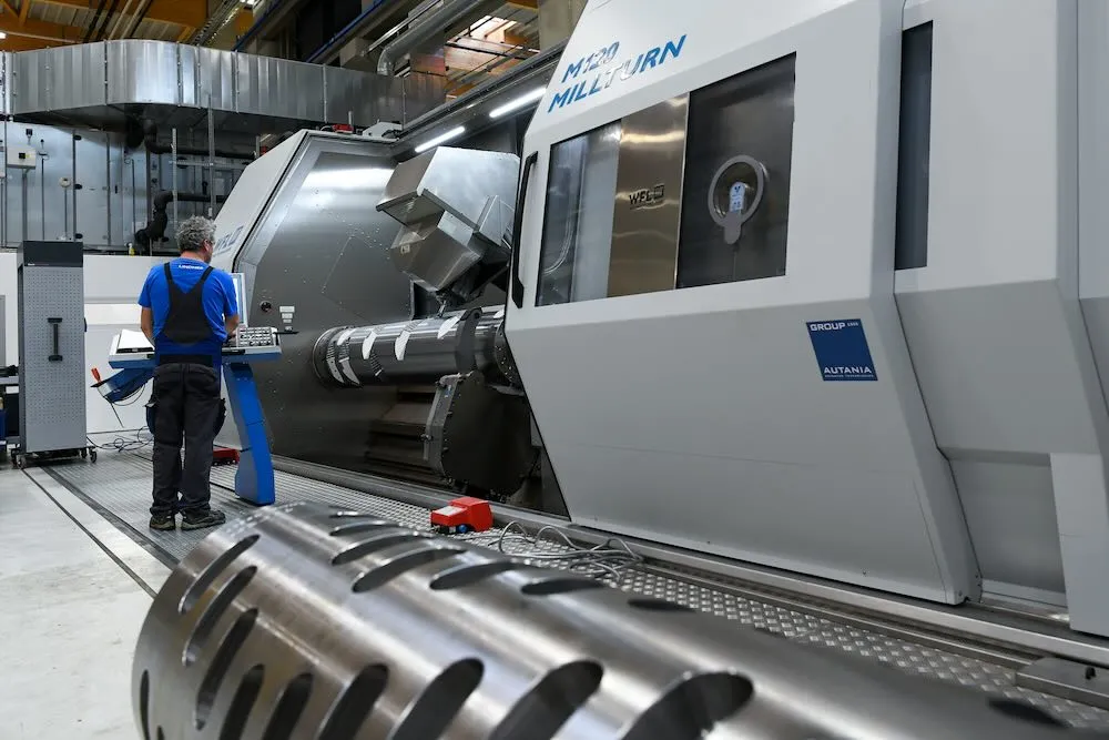 Drehmaschine bei Lindnerrecyclingtech