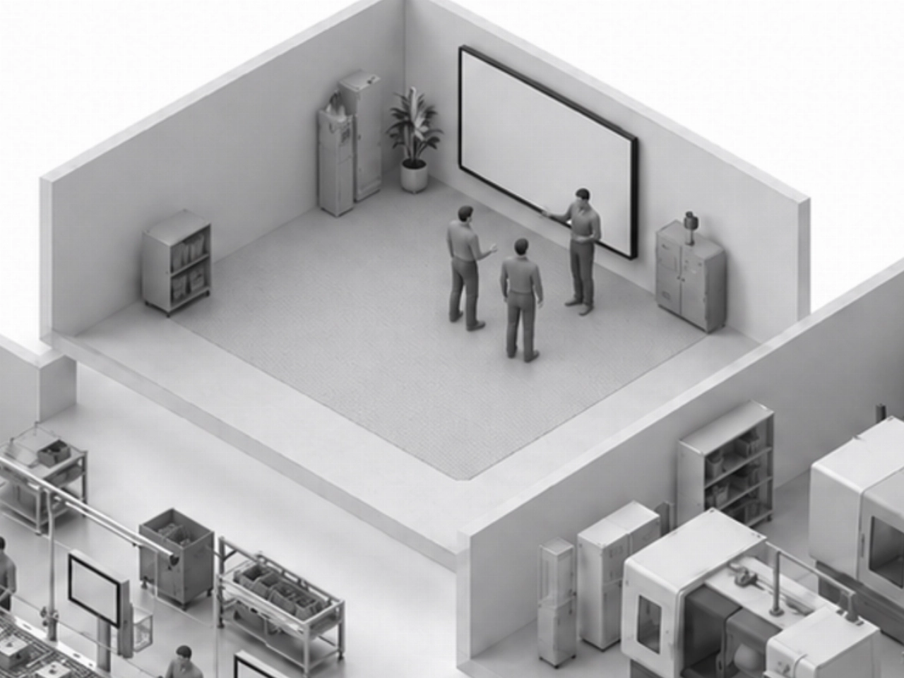 Grafik zum ScableOne Shopfloor Management Hub
