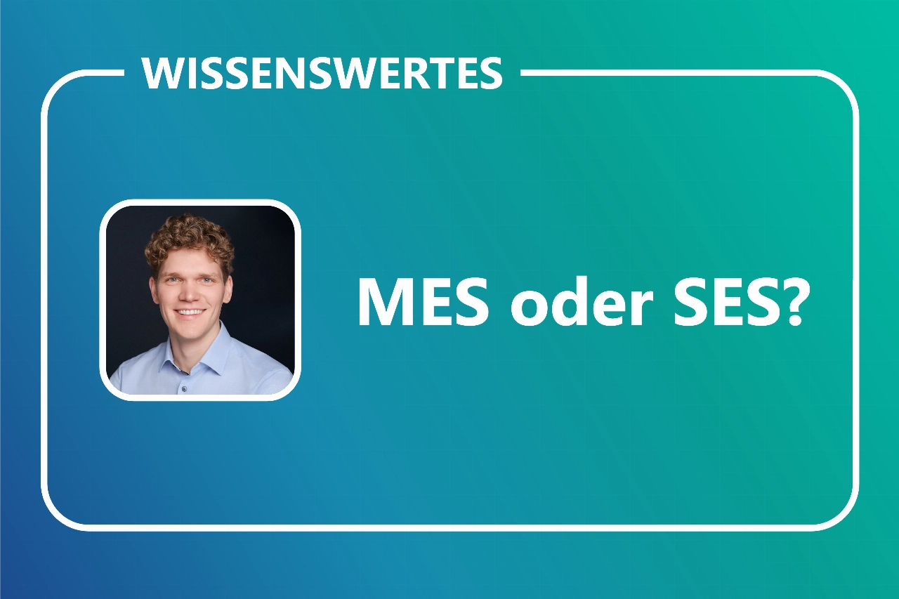 Cover des Wissens-Artikels zu MES vs. SES